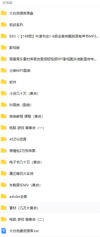 图片[2]-度盘大白资源库免费领啦！！！-大白创意网络